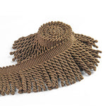 ruban franges or bleu marine franges torsade classique polyester élastique écologique yards