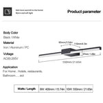 lampe murale led moderne noire blanche 90v 260v 10lumieres 1m2