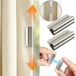 clips magnétiques rideaux argenté lisse brillant modernes fixations sans perçage paires support rideaux réutilisable