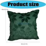 coussin tissu éponge motif floral moderne vert foncé adultère cuisine décoration salon