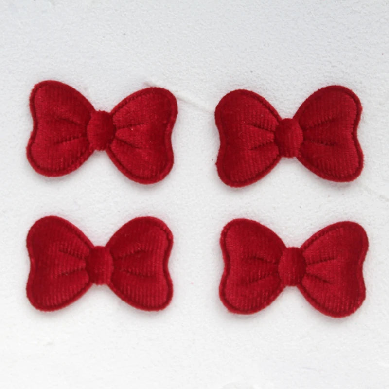 rubans forme nœud velours rouge beige rose pâle bordeaux marron classiques bijoux cheveux DIY