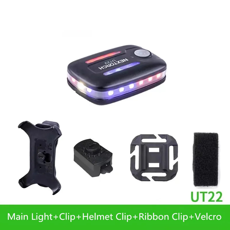 torche lampe noire led rechargeable sensor clips moderne compact usb