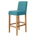 Housse chaise jaune rayée moderne adhésive polyester bar stool banquet