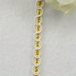 dentelle polyester or rouge mariage noire blanche classique 5m trims deco travaux manuels