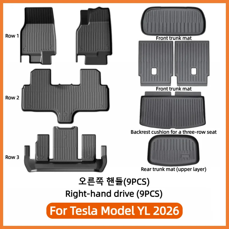 tapis sol voiture yl 2026 noir anti dérapant imperméable tout temps moderne