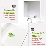 miroirs autoadhésifs acrylique blancs 3d décoration moderne stickers muraux rectangles ovales carrés