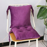 coussins siège velours modernes violet rouge orange vert gris inclusifs fixés carrés adultes