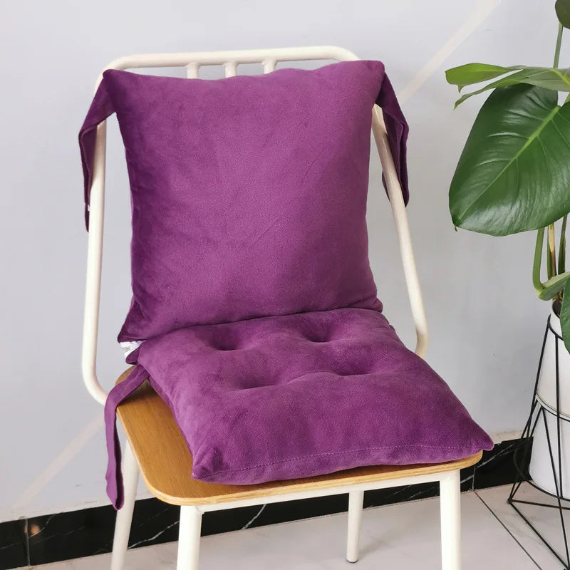 coussins siège velours modernes violet rouge orange vert gris inclusifs fixés carrés adultes