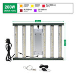 lampe culture plantes led 120w 200w 320w spectre complet interrupteur alu moderne vert blanc