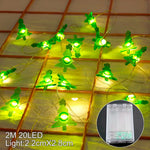 guirlande lumineuse noel personnage pere noel bonhomme neige renne jaune rouge ornement decoration festive