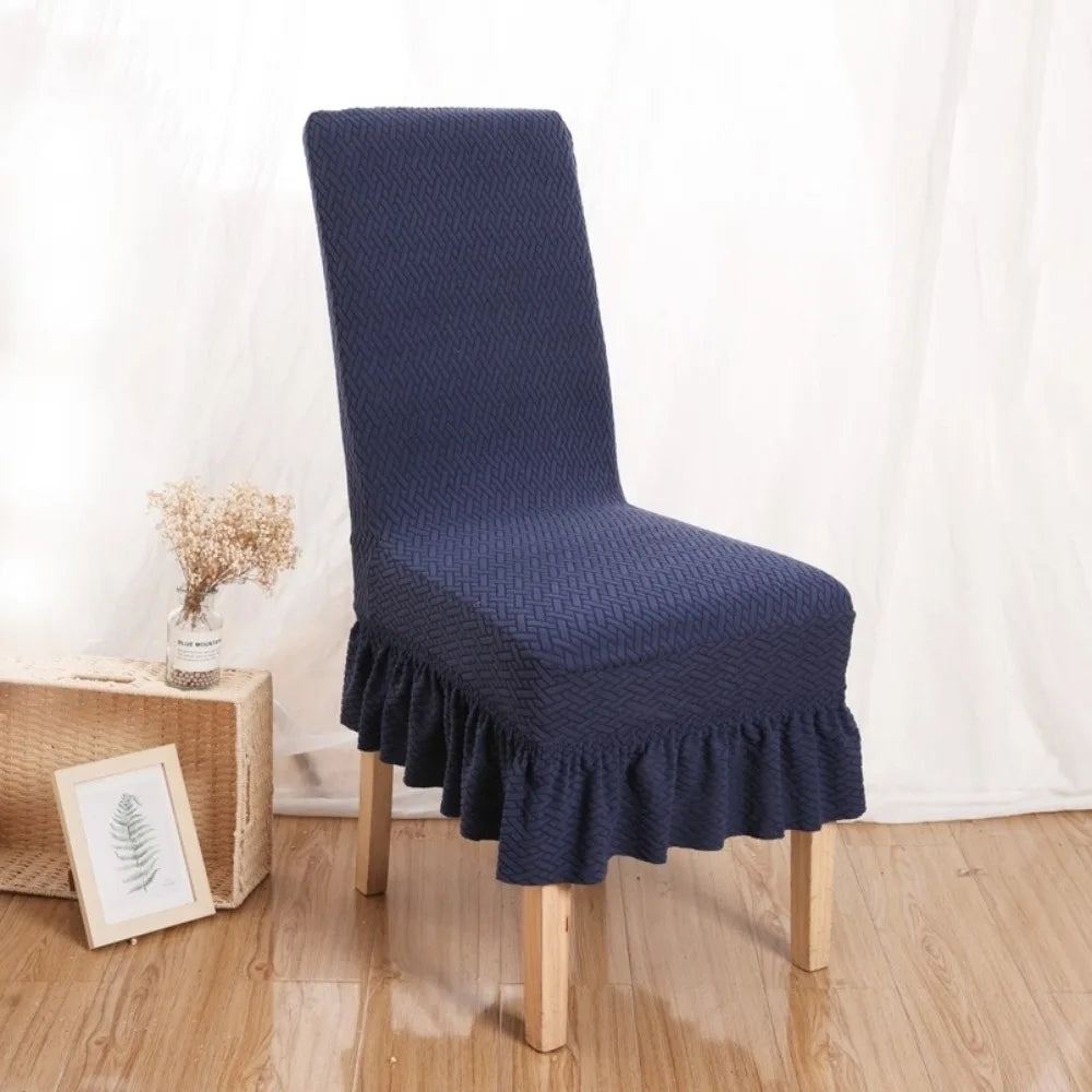 Housse chaise rayées polyester gris beige vert noir classique opacité chaises banquets adultes moderne