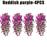 guirlande artificielle fleurs violettes roses jaunes modernes extérieures décoration jardin balcon