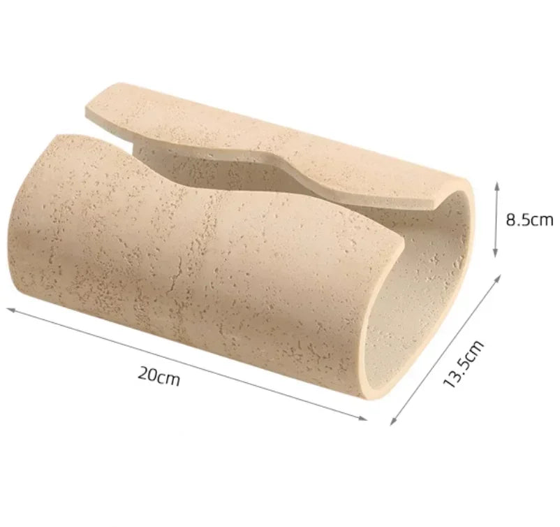 ensemble produits salle bain moderne céramique beige clair porte brosse dents diffuseur parfum distributeur