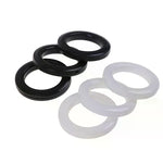 anneaux fixation rideaux plastique noir blanc simples 43mm 64mm decoration interieur accessoire fenetre