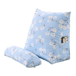 coussin triangle blanc imprimé tour eiffel moderne oreiller amovible lavable bohème