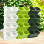 pots plantes suspendus mural blanc vert moderne plastique ø24cm 57cm