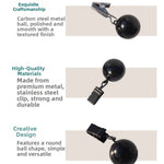 clips nappes noirs ronds brillants texturés modernes simples 5.7cm 2.2cm 6cm 2.5cm clips boule