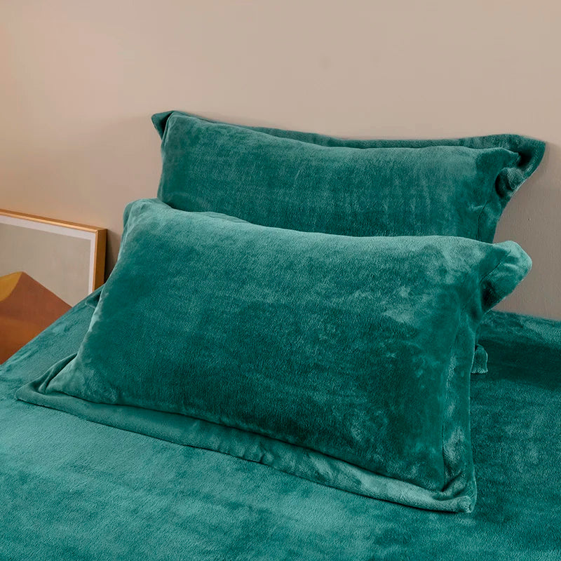 taies d'oreiller velours gris moderne 300 fils qualité supérieure opaques maison hiver