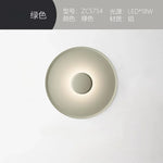 plafonnier led moderne minimaliste blanc gris rose rond lisse opaquet tactile