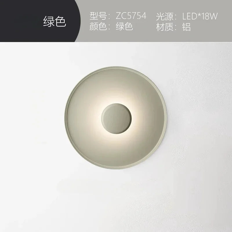 plafonnier led moderne minimaliste blanc gris rose rond lisse opaquet tactile