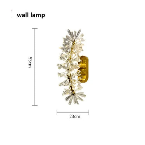 lustre suspension moderne cristal doré transparent luminaires salon luxe géométrique