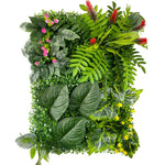 décoration murale artificielle herbe feuilles vertes moderne naturelle intérieure extérieure accrochable
