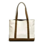 sac main moderne toile brodé doux poignées détachables blanc bleu marron vert rose