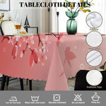 nappe table moderne fleurs cerisier rose papillons motifs floraux réutilisable polyester dimension 132cm 178cm