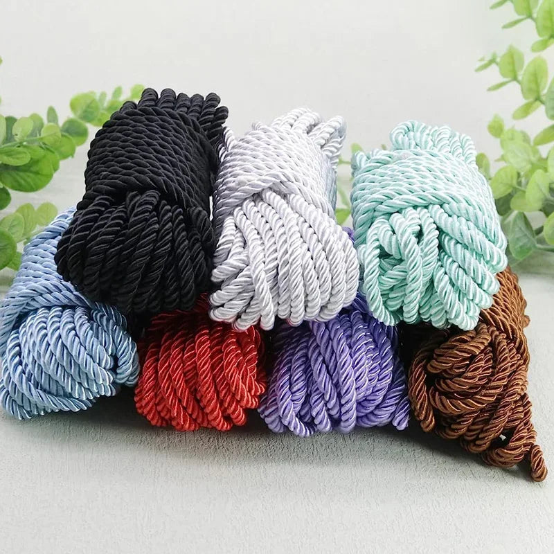 corde torsadée polyester 5mm décoration artisanale textile maison bricolage moderne