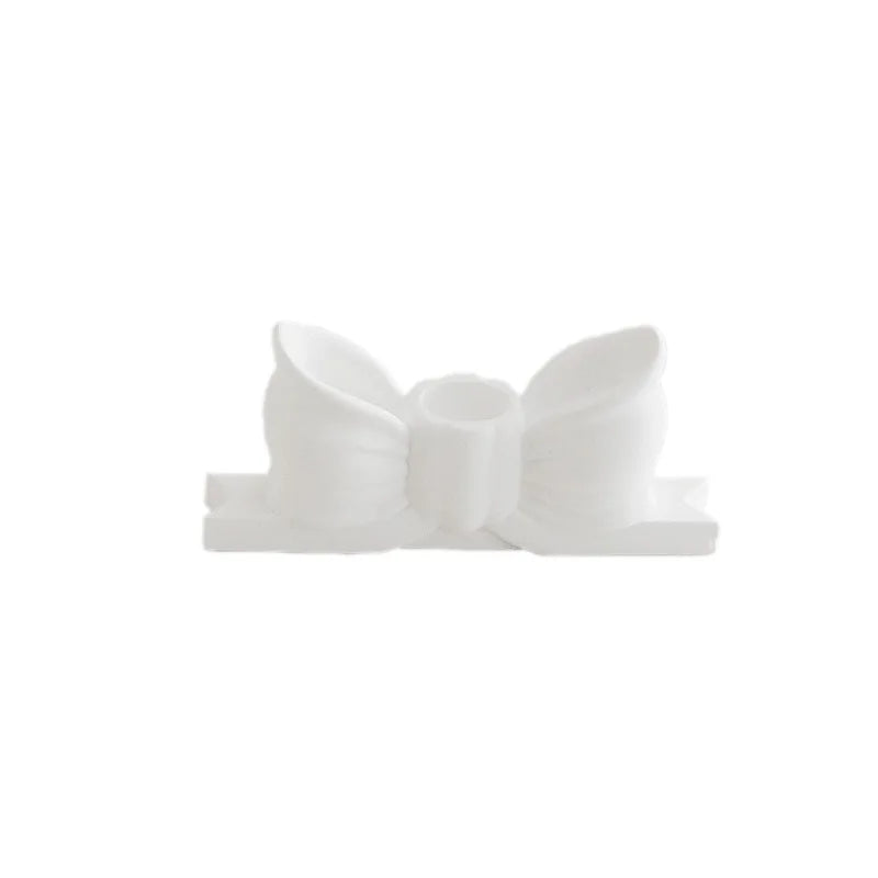 bougies moderne violet rose jaune vert rubans clips mariage décoration créative maison