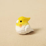 figurine bois oiseau perroquet decor minimaliste geometrique chambre decoration noel artisanal