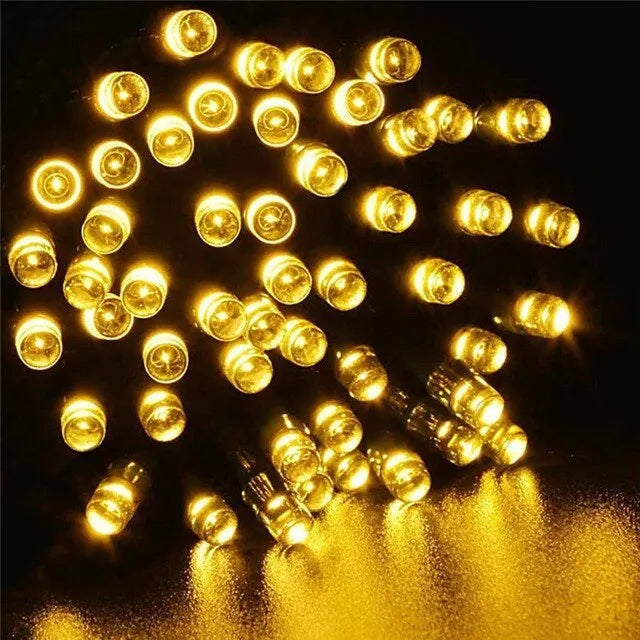 guirlande lumineuse solaire multicolore 100 leds ip65 moderne spikes