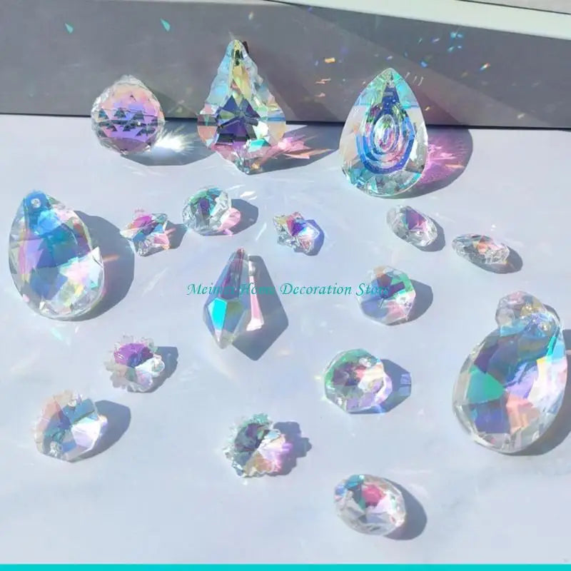 kits diy cristaux irisés suncatchers bijoux bohèmes dorées étoiles lunes