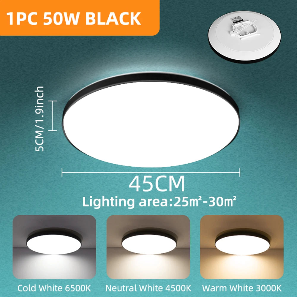 lampe led moderne noir or 220v 30w 40w 50w(toucher) 180265v