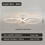 lampe led contemporaine minimaliste abstrait noir blanc fluides