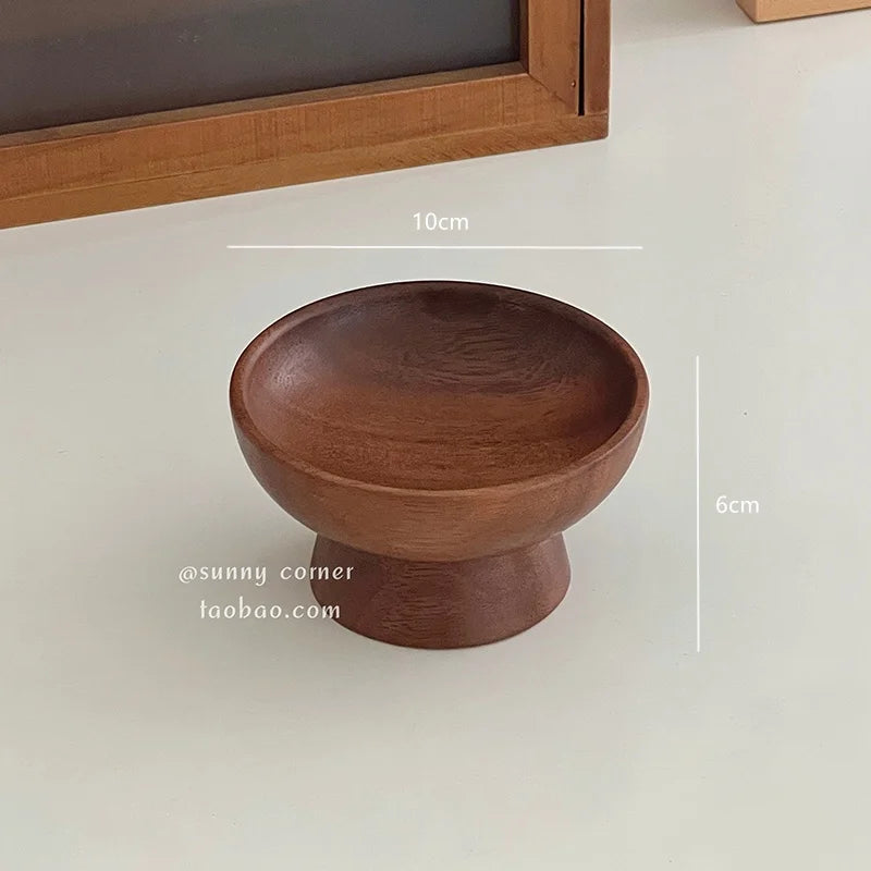 plateau rangement bois oval moderne organise bijoux livres objets ménagers