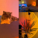 lampe table moderne veilleuse led noir translucide projection usb ambiance chambre salon