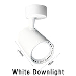 éclairage rail spot lumineux led noir blanc moderne télécommande 16 couleurs acier poli.gca