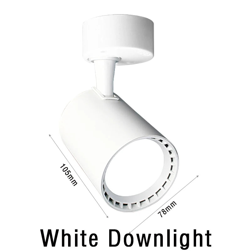 éclairage rail spot lumineux led noir blanc moderne télécommande 16 couleurs acier poli.gca