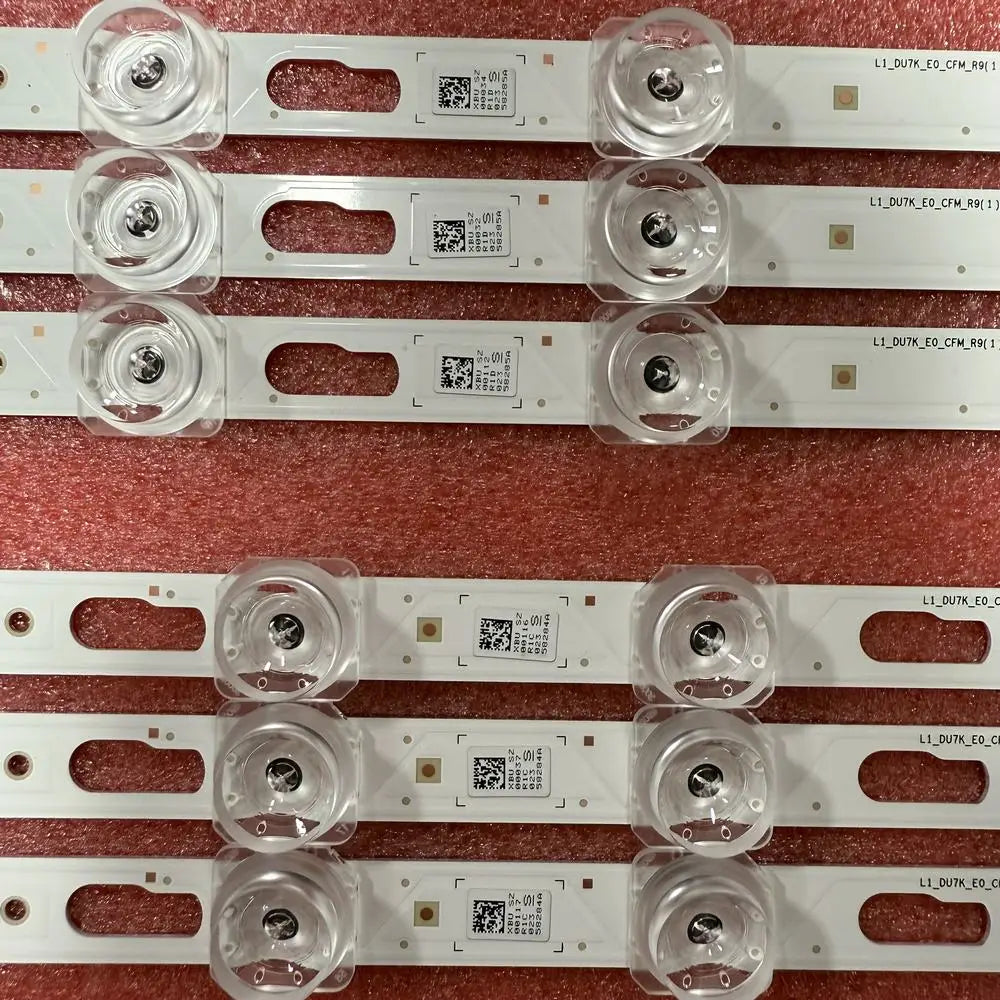 bandes led argentées lisses modernes connecteurs électriques opaques 10set 5set 2set 6pcs téléviseur