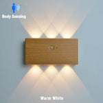 lampe murale led moderne rechargeable noir blanc bois 5000mAh interrupteur tactile chambre cuisine