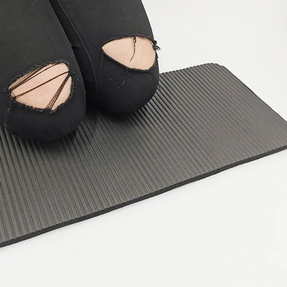 tapis yoga épais 15mm antidérapant bleu gris violet rayures moderne yoga fitness meditation durable