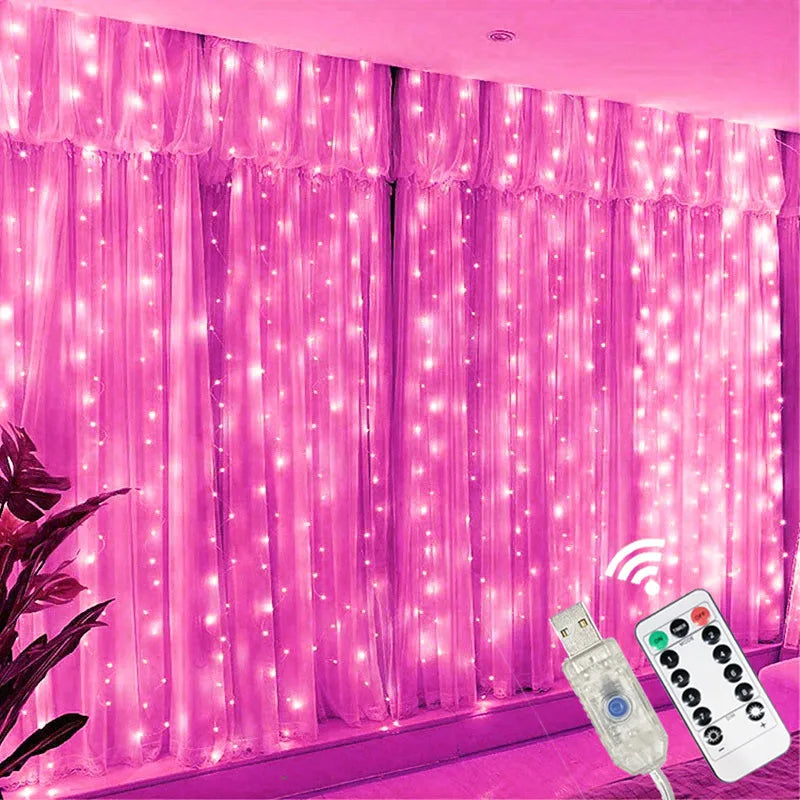 guirlande lumineuse led blanc chaud usb telecommande decoration chambre salon mariage feste ambiance moderne