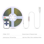 ruban led blanc blanc chaud adhésif rayures noires 3000k 6500k télécommande usb moderne