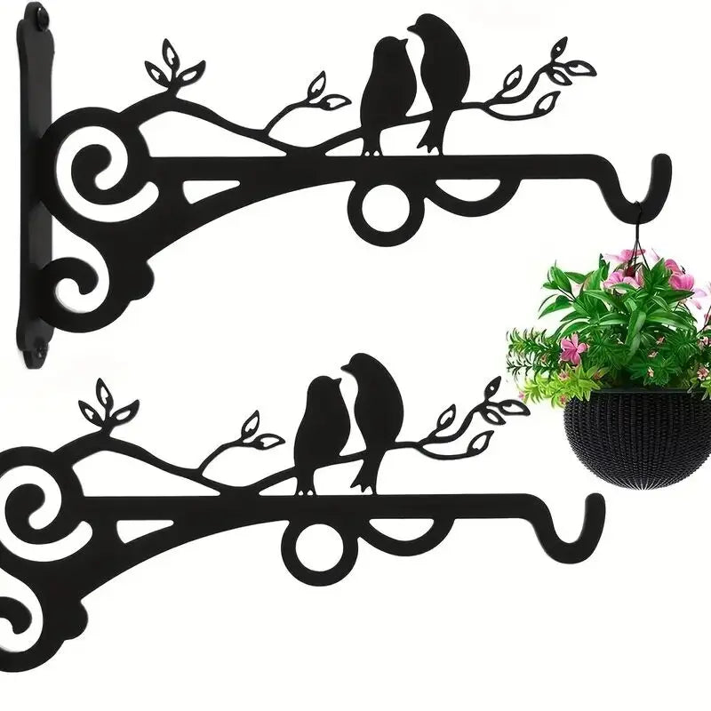 support mural décoratif oiseaux perchés plante suspendue lanterne oiseaux rustiqueextérieur led cheville vis