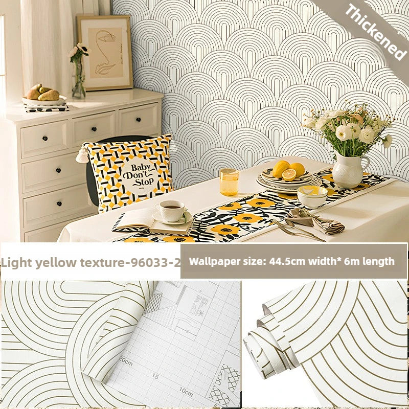 papier peint auto adhésif mur noir blanc motif géométrique moderne 3d opaquet 6mètres