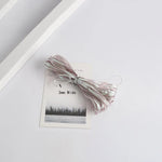 rubans polyester dentelle 3mm large rose pâle gris blanc modernes élégants clips métalliques bricolage
