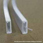 tube néon led flexible silicone blanc lait mat transparent protection bande led adhésif moderne