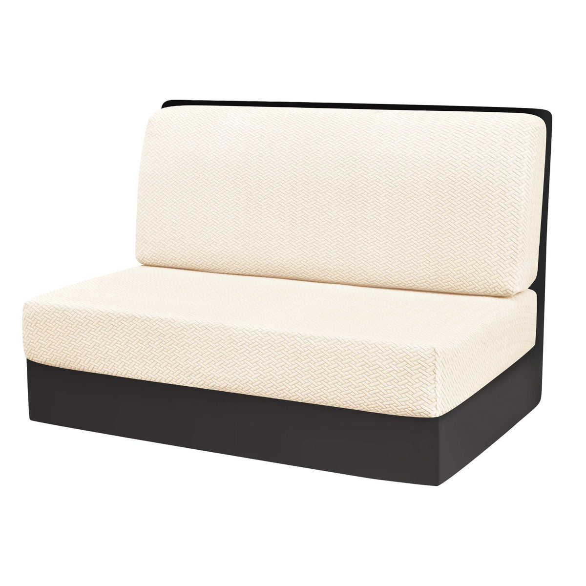 coussin banquette vert tissé motifs géométriques moderne housses extensibles polaire 100 polyestère
