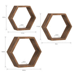 étagères murales hexagonales bois naturel moderne minimaliste protection mousse inclusion montage intégré salon.storage